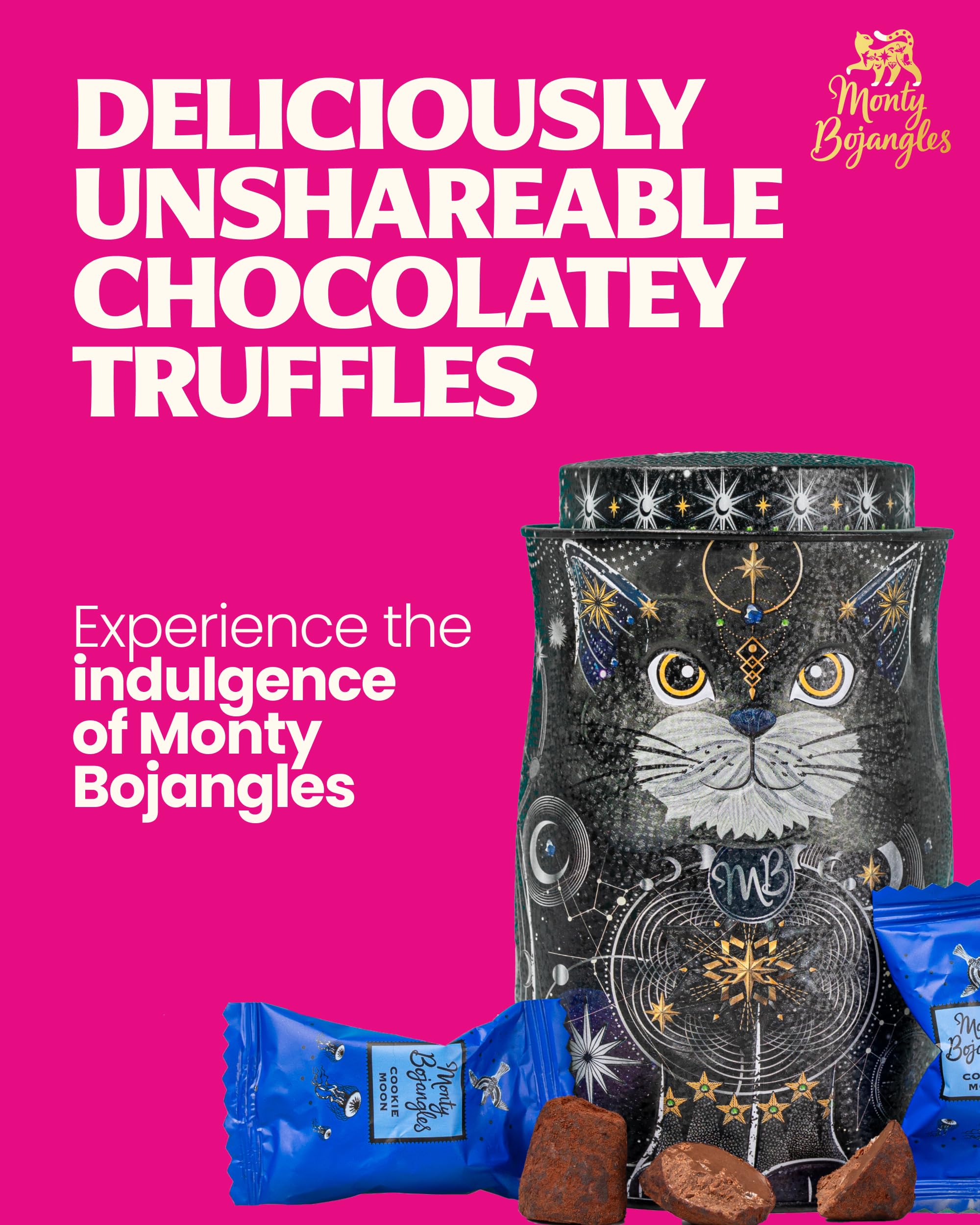 Amazon.com : Monty Bojangles Cocoa Dusted Chocolate Truffles Cat